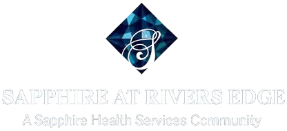 Sapphire At Rivers Edge White Logo